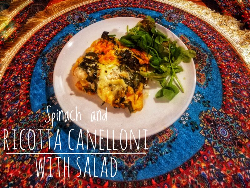 Spinach and ricotta canelloni-Garraí Mara recipes-2022
